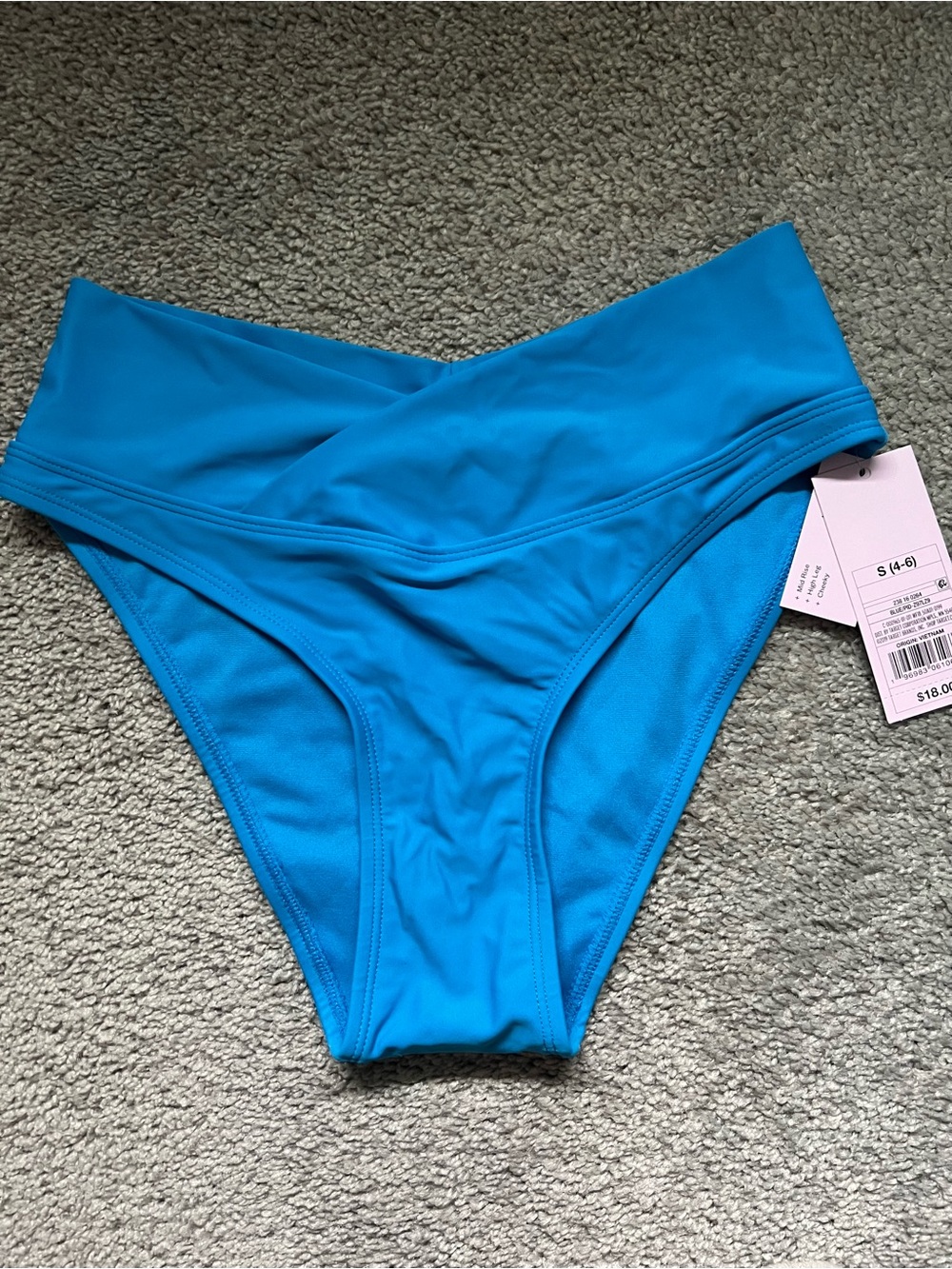 Wild Fable NWT Bright Blue Bandeau Bikini Set | Top M & Bottom S - Picture 5 of 9